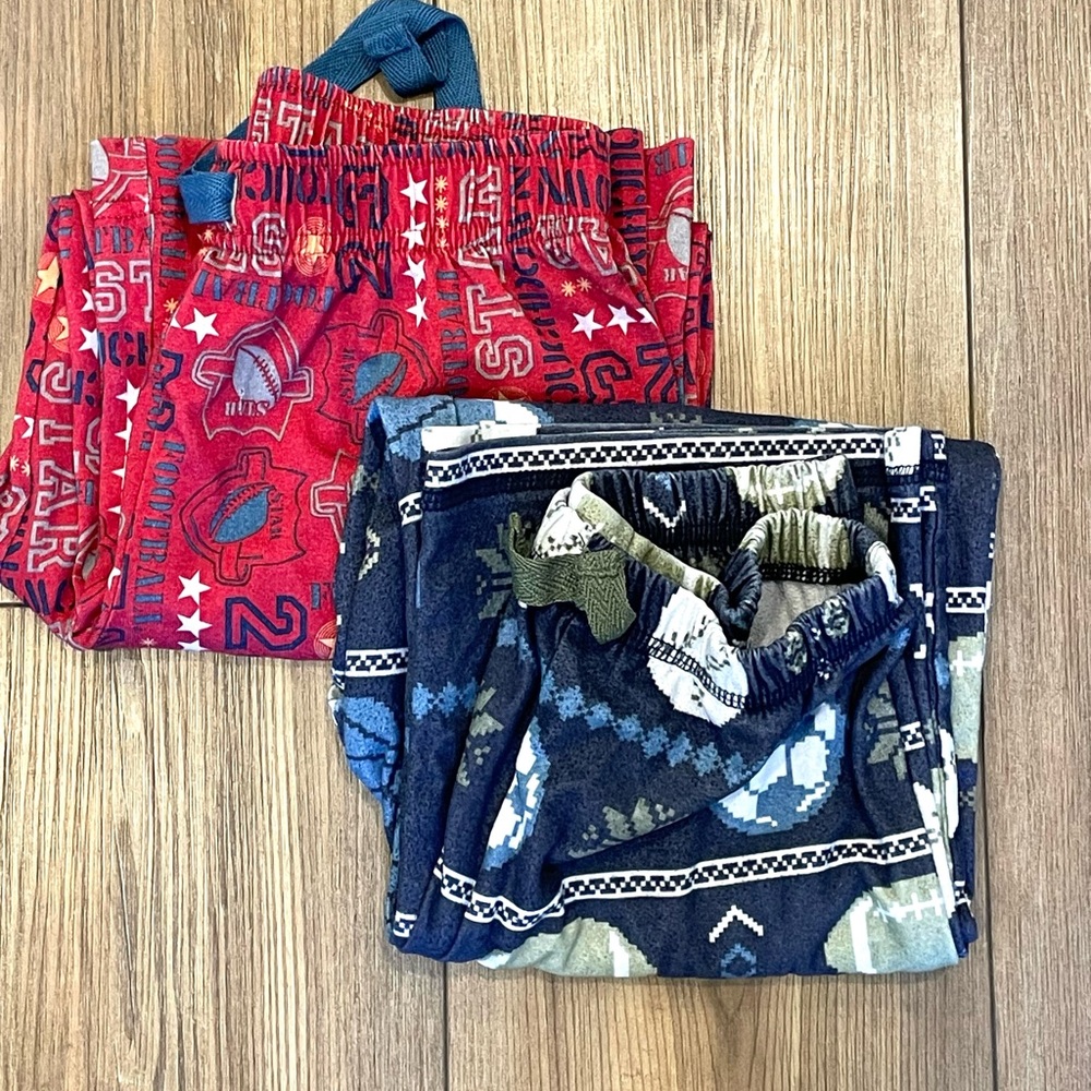 Pair of boys’ sports pajamas